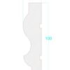 Brau decorativ 100x25 XPS 1.2 m