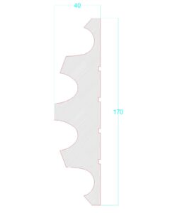 Ancadrament decorativ 170x40 XPS 1.2 m