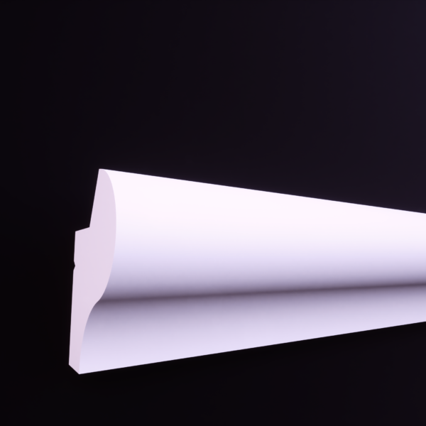 Scafa pentru banda LED T din polistiren extrudat de culoare alba H x 65, L x 45, lungime 2000 mm