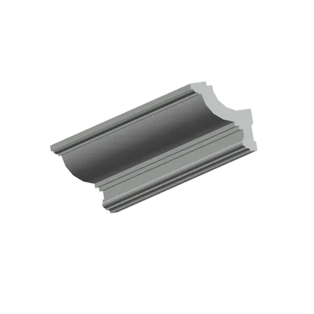 Scafa pentru banda LED T din polistiren extrudat de culoare alba H x 145, L x 110, lungime 2000 mm