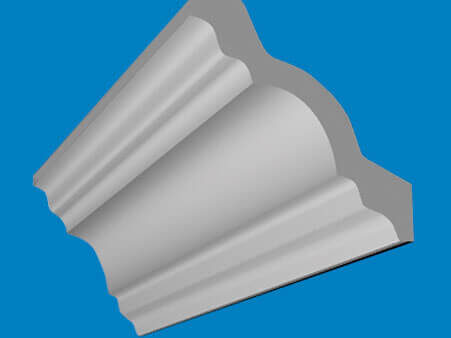 Cornisa din polistiren extrudat A 80, dimensiuni 80x80x2000mm