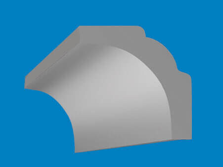 Cornisa din polistiren extrudat B 2, dimensiuni 35x35x2000mm