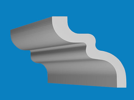 Cornisa din polistiren extrudat D 65, dimensiuni 65x65x2000mm