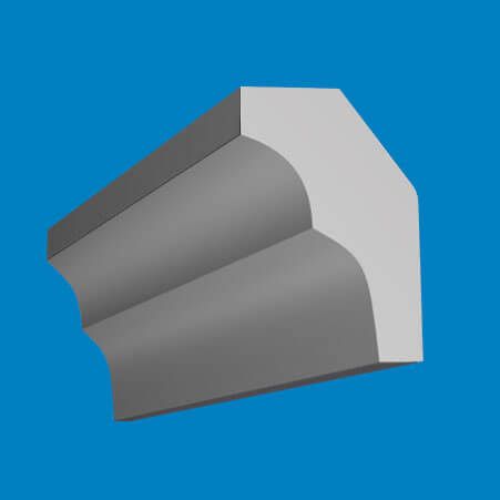 Cornisa din polistiren extrudat E 25, dimensiuni 25x18x2000mm