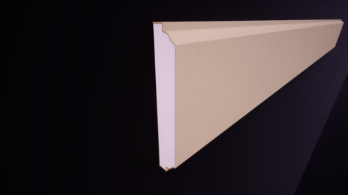 Panou decorativ din polistiren expandat acoperit cu rasina minerala, dimensiune 250x40mm, lungime 2000mm
