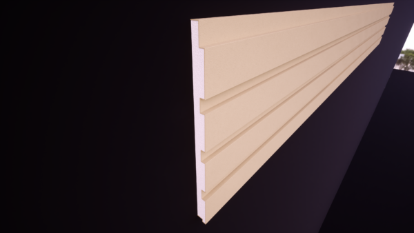 Panou decorativ din polistiren expandat acoperit cu rasina minerala, dimensiune 490x30mm, lungime 2000mm