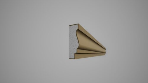 Brâu decorativ din polistiren expandat cu rasina minerala 100x30
