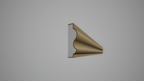 Brâu decorativ din polistiren expandat cu rasina minerala 100x30 A
