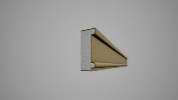 Brâu decorativ din polistiren expandat cu rasina minerala 100x40 B