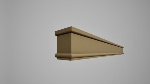 Brâu decorativ din polistiren expandat cu rasina minerala 100x40 B