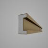 Brâu decorativ din polistiren expandat cu rasina minerala 100x50