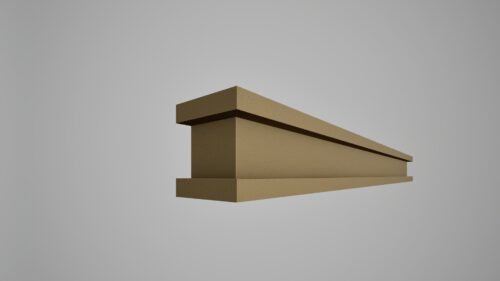 Brâu decorativ din polistiren expandat cu rasina minerala 100x50