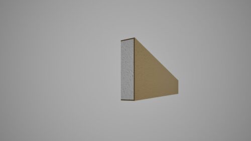 Brâu decorativ din polistiren expandat cu rasina minerala 120x30 C