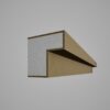 Brâu decorativ din polistiren expandat cu rasina minerala 50x50