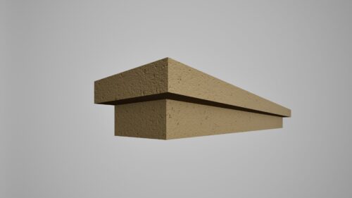 Brâu decorativ din polistiren expandat cu rasina minerala 50x50