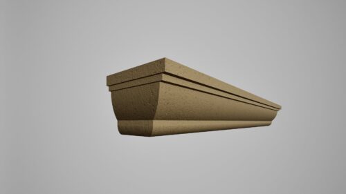 Brâu decorativ din polistiren expandat cu rasina minerala 60x40