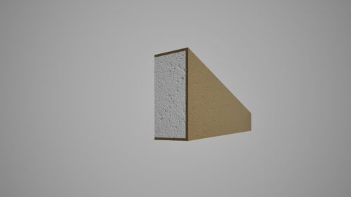 Brâu decorativ din polistiren expandat cu rasina minerala 70x30