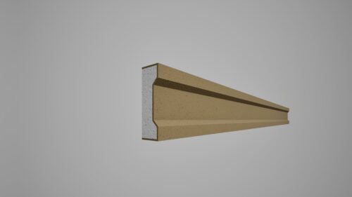 Brâu decorativ din polistiren expandat cu rasina minerala 85x30