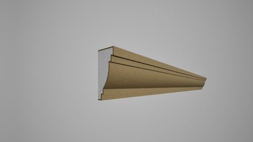 Brâu decorativ din polistiren expandat cu rasina minerala 90x40 A
