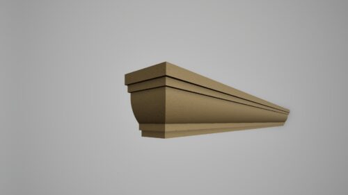 Brâu decorativ din polistiren expandat cu rasina minerala 90x40 A