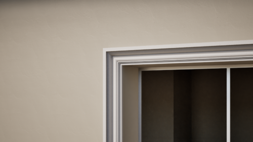 Ancadrament decorativ din polistiren expandat cu rasina minerala  105x65