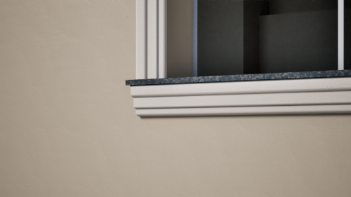 Ancadrament decorativ din polistiren expandat cu rasina minerala  120x30