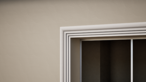 Ancadrament decorativ din polistiren expandat cu rasina minerala  120x40