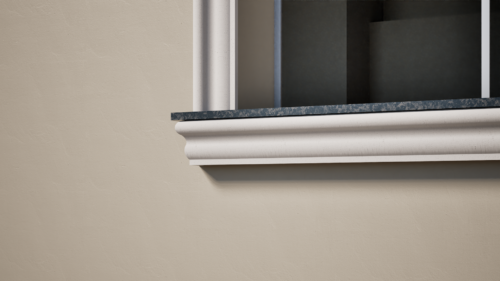 Ancadrament decorativ din polistiren expandat cu rasina minerala  120x45