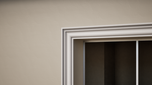 Ancadrament decorativ din polistiren expandat cu rasina minerala  120x50 A