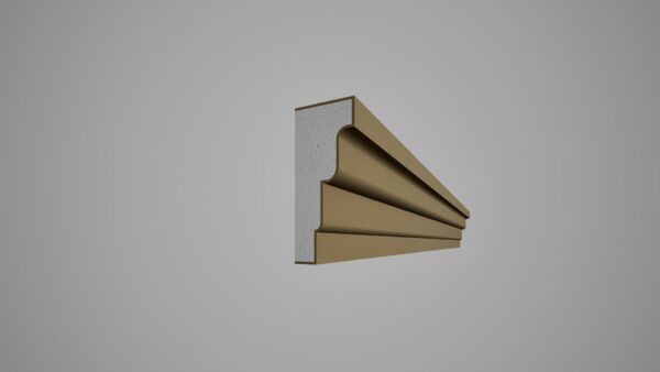 Ancadrament decorativ din polistiren expandat cu rasina minerala  120x50 B