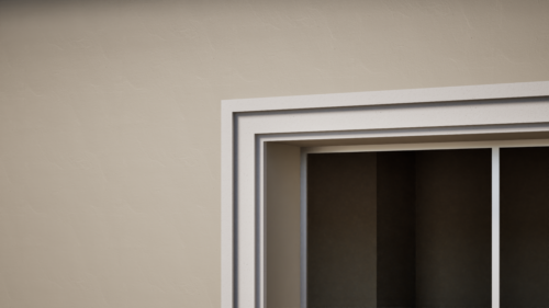 Ancadrament decorativ din polistiren expandat cu rasina minerala  120x50