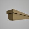 Ancadrament decorativ din polistiren expandat cu rasina minerala  120x70 A