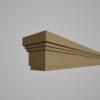 Ancadrament decorativ din polistiren expandat cu rasina minerala  120x70 B