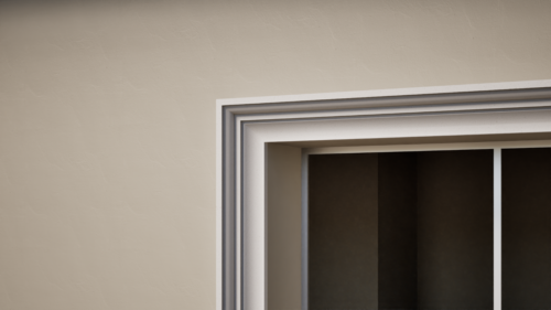 Ancadrament decorativ din polistiren expandat cu rasina minerala  120x80 B