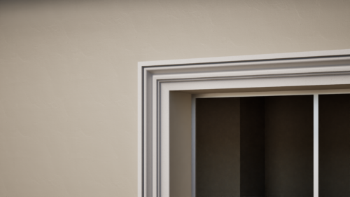 Ancadrament decorativ din polistiren expandat cu rasina minerala  130x65