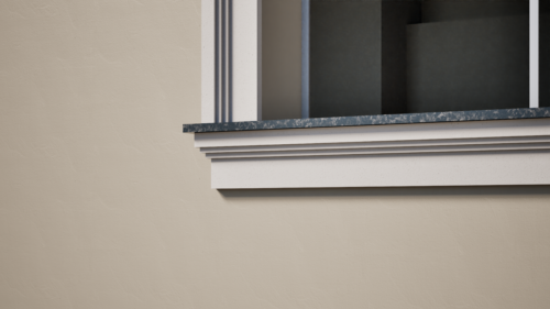 Ancadrament decorativ din polistiren expandat cu rasina minerala  135x55