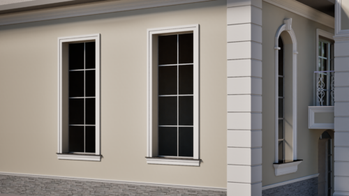 Ancadrament decorativ din polistiren expandat cu rasina minerala  140x30