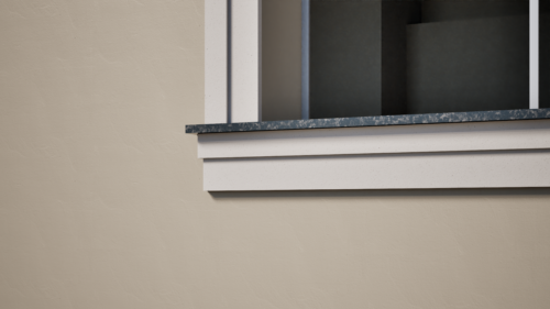 Ancadrament decorativ din polistiren expandat cu rasina minerala  140x30