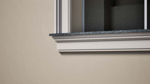Ancadrament decorativ din polistiren expandat cu rasina minerala  140x60 A
