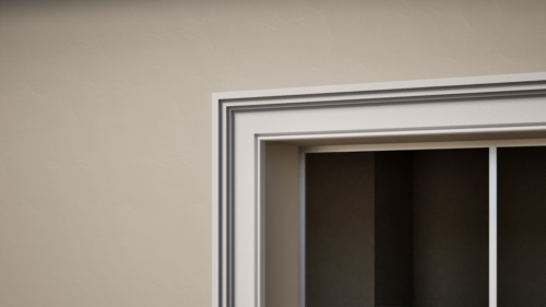 Ancadrament decorativ din polistiren expandat cu rasina minerala  140x60 A