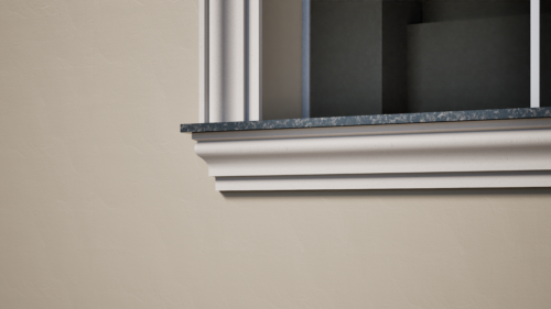 Ancadrament decorativ din polistiren expandat cu rasina minerala  140x60