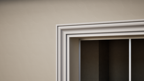 Ancadrament decorativ din polistiren expandat cu rasina minerala  140x60