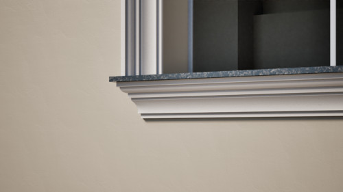 Ancadrament decorativ din polistiren expandat cu rasina minerala  140x80