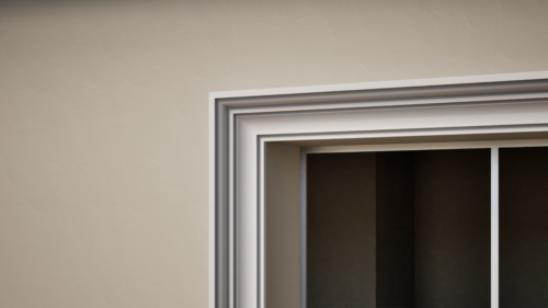 Ancadrament decorativ din polistiren expandat cu rasina minerala  140x80