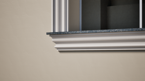 Ancadrament decorativ din polistiren expandat cu rasina minerala  145x70