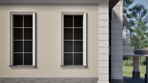 Ancadrament decorativ din polistiren expandat cu rasina minerala  150x115