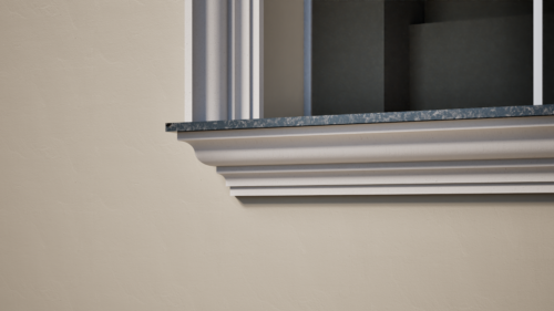 Ancadrament decorativ din polistiren expandat cu rasina minerala  150x115