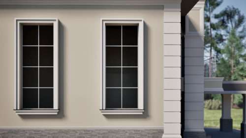 Ancadrament decorativ din polistiren expandat cu rasina minerala  150x250