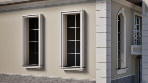 Ancadrament decorativ din polistiren expandat cu rasina minerala  150x250