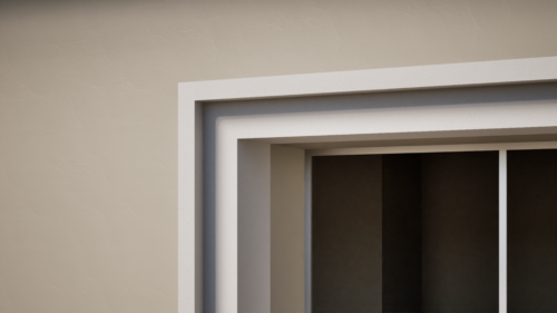 Ancadrament decorativ din polistiren expandat cu rasina minerala  150x250